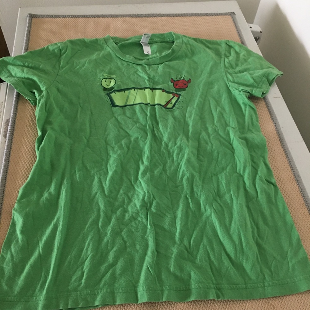 Woot Size L Women’s Tee Shirt Naughty Meter